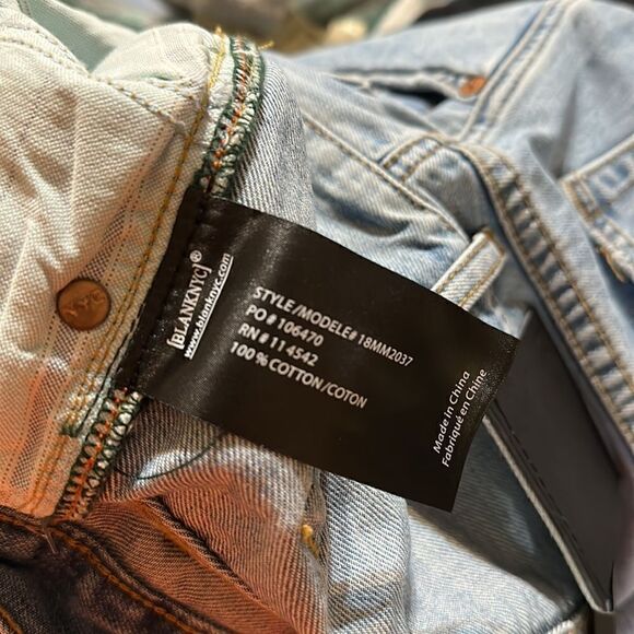 NWT Blank NYC Wooster Distressed Men’s Shorts Size 30 Slim Fit - Picture 8 of 8